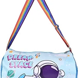 Kids Space Duffle Bags for Travel Swimming Sports Dance Gymnastics Sports Gym Bag Kids Stylish Travel Bag for Girls Boys-image-5