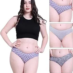 shine star Women's Cotton Mid-Rise Printed Panties (Pack of 3) | Soft & Breathable Underwear for Women | Stretchable, Full Coverage Everyday Briefs-picture-30