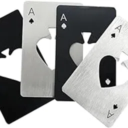 BHOOLU&GOOLU Creative Poker Shape Stainless Steal Bottle Opener - 4 Pcs Set-picture-29