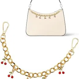 sannidhi Cherry Gold Keychain for Women Double Buckle Key Pendant Trendy Gold Bag Charm Keychain Accessories Car Key Chain Purse Charms Fashion Jewelry-picture-59