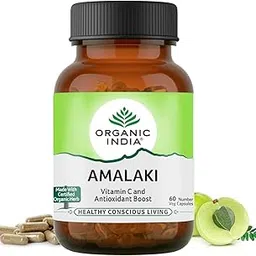 A TATA Product - Organic India Amalaki - 60 Veg Capsules, Natural Vitamin C & Antioxidants, Boosts Immune Response, Detoxify & Rejuvenate Digestive System, Reduce Acidity, GMP & NPOP Certified Organic-image-13