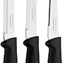 TRAMONTINA Plenus 3 Pc Knife Set for Kitchen Use, Set of Vegetable/Tomato/Fruit, Kitchen Knife Set with Polypropylene Handle, Dishwasher Safe, Made in Brazil-picture-11