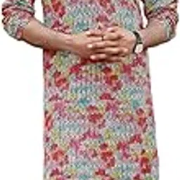 indiroop Men’s Traditional Cotton Blend Kurta Set – Embroidered, Full Sleeve, Regular Fit Kurta Pajama Casual Kurta for Men Festive Ethnic Outfit-picture-40