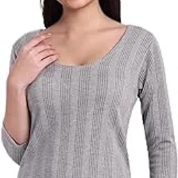 Women Cotton Blend Thermal Top Full Sleeve ||Winter Wear Thermal Upper Vest || Winter Lightweight Thermal Underwear Top for Women || Women's Soft Touch Fabric Full Sleeve Thermal Top-image-3