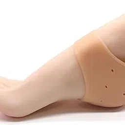 Silicone Gel Heel Pad Socks for Pain Relief | Heel Swelling Pain Relief Anti Crack Moisturizing Socks for Dry Hard Cracked Ankles | Man and Women Gel Heel Protectors Free Size-picture-53