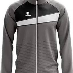 triumph Men's & Boy's Winter FullSleeve Zipper Printed Thermal Jacket Grey-picture-42