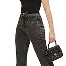 paris hamilton Womens/Girls High Waist Straight fit Stretchable Denim Jeans Relaxed Fit-picture-36