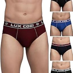 lux cozi Men's Cotton Brief (Pack of 5) (Color & Prints May Vary)-picture-16
