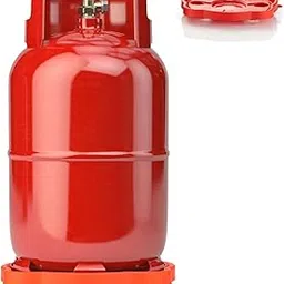 Shuttle Art Heavy Duty Plastic LPG Gas Cylinder Stand Trolley for Kitchen Easily Movable Water Can Trolley with Wheels Strong and Round Gas Trolley Easy to use & Carry This Trolly(Red Stand)-image-8