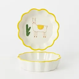 KitchEase 100ML Cartoon Printed Ramekin Bowl | 3.54" Round Ceramic Dessert & Custard Cup | Porcelain Mini Bowl for Baking, Ice Cream, Snacks & Portion Control | Dishwasher & Microwave Safe-picture-30