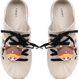cassiey Latest Women's Fashion Slip On Clogs Sandal with Charms | Comfortable & Lightweight| Indoor & Outdoor Clogs Shoes Women's and Girl's-picture-21