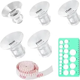 7 Pcs Parts for Spectra Breast Pump Accessories, Accessories for Breast Pump, Suitable for Medela Milk Pump for Breastfeeding Inserts Accessory, Items for Pregnant Woman (13/15/17/19/21mm)-image-56