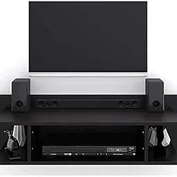 Ereteken ART Engineered Wood TV Entertainment Unit Set Top Box Holder/Shelf/Rack (Black)-picture-13