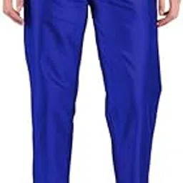 pilku Women's Straight Pant Silk with Cotton Lining Trouser (Blue)-picture-12