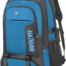 FASHIONMYDAY Fashion My day Men Backpack with Zipper Water Resistant Knapsack for Street Shopping Hiking Blue-image-14