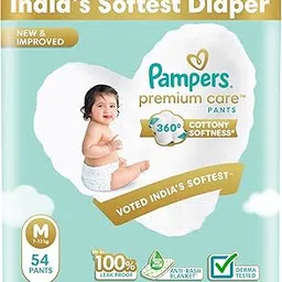 Pampers Premium Care Pant Style Baby Diapers | Medium (M size) | 54 Count | Voted India's Softest | All-in-1 with 360 Cottony Softness Diapers | 7-12kg-picture-15
