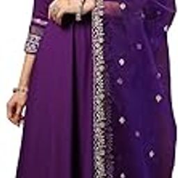 stylum Women's Solid & Embroidered Rayon Anarkali Kurta with Pant & Dupatta-picture-3