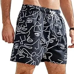 hotfits Men's Summer Cotton Printed Boxer Shorts, Elastic Waist Band with Side Pockets, for Workout,Training & Night wear - Pack of 1-picture-13