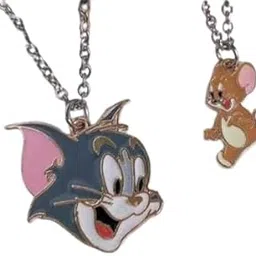Tom and jerry Pendant For Men Women Unisex Frienship Couple Pendant Locket-image-15