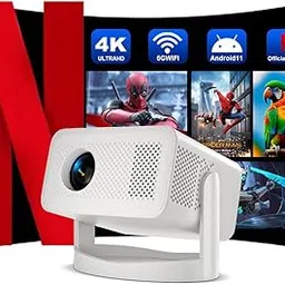 Polarizer Smart Projector, 4K Smart Mini Projector with WiFi and Bluetooth Android 13 1080P, Automatic Keystone Correction, 360° Rotatable Adjustment, Compatible with Phone, TV-image-63