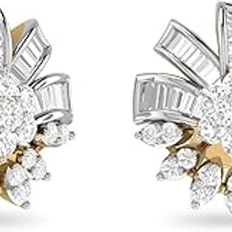 pc jeweller The Gael 18KT Yellow Gold & Diamond Earring-picture-18