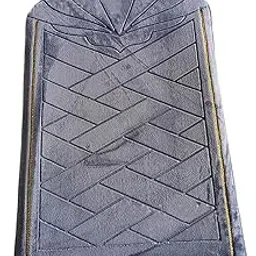 ATORSE Portable Soft Muslim Carpet Area Rugs Eid Wedding Birthday Present Blue Gray-image-14