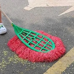 Heavy Duty Outdoor Broom with Long Handle for Patio,Lobby,Garden,Kitchen,Deck,Yard,Sweeping -Commercial Grade Angle Broom with Stiff Bristles-picture-60