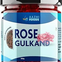 Aazhi Foods Rose Gulkand 100g | Premium Rose Petal Preserve | Natural Sweetener & Coolant-picture-58