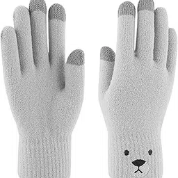 tomorrow fashion Tomorrow Touchscreen Winter Gloves for Girls - Warm and Cute Animal Design, Cold Weather Outdoor Activities, Soft Knit-picture-11