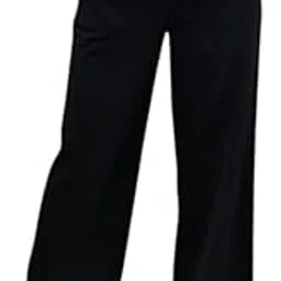 sylora Women’s Black Formal Pants – Straight Fit Office Wear Trousers Soft Japanese Fabric-picture-43