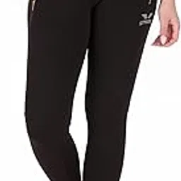 styleso Solid Yoga Pants for Women High Waisted Stretchable Workout Jeggings with Pockets. Black-picture-51