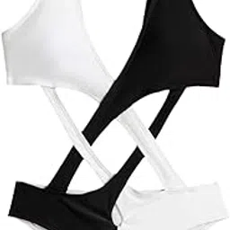 shopora Women Monokini V Neck Swimming Costume Bikini Top For Travel Beach Swim Pool L | Womens Clothing | Swimwear-picture-40