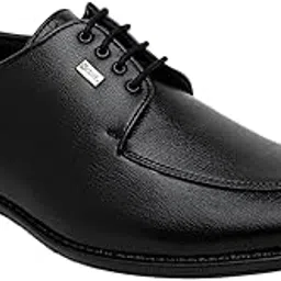 nobility Faux Leather Black Formal Lace Up Shoes for Men || Comfortable Walking | Classic Design | Breathable | Slip Resistant ||-picture-10