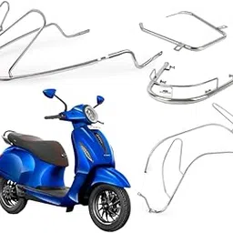 KSHEERI Chetak 3202 Body Kit Chrome Crash Guard Suitable For Bajaj Chetak 3202 Electric Scooter (Full Body Kit Set) image 1
