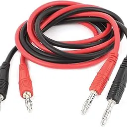 COMET Diwakar Banana Cables for DC Moving Coil Meter, Battery Eliminator, Charger Ohms Law Apparatus-Black,Red-picture-18
