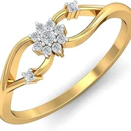 kuberbox 18KT Yellow Gold Nature Glory Ring for Women-picture-38