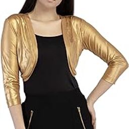 peptrends Women's Polyester Open Front Shrug-picture-6