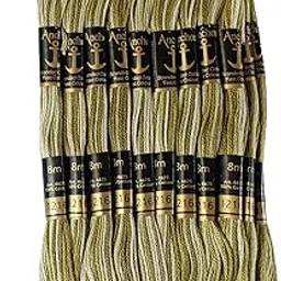 Anchor Embroidery Threads Cross Stitch/Long Stitch Cotton Threads,(1216), Pack of 10-picture-26