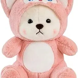 AIRASHII Teddy Bear Soft Toy for Babies 8 Inch | Cute Rabbit Plush Toy for Kids | Adorable Kuromi Plush & My Melody Soft Toy | Stuffed Animal Birthday Gift for Girls, Boys & Toddlers (Pink Teddy)-picture-58