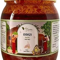 Vraj Pickles Homemade Spicy Garlic Pickle – Lahsun ka Achar – Authentic Indian, No Preservatives, 500g-picture-11