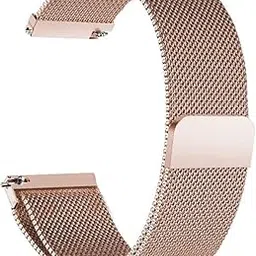 Meyaar Stainless Steel Magnetic Band Only Compatible With boAt Vertex Edition Smart Watch, Mesh Strap with Adjustable Loop (Watch Not Included)-picture-17