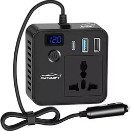 AUTODIFY 200W Car Power Inverter & Laptop Charger - Dual USB Ports with Type-C Fast Charging, Cooling Fan, Intelligent Temperature Control, Digital Display, 12V Input for Simultaneous Device Charging.-picture-30
