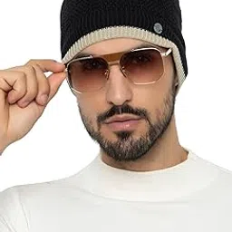 amoldo Unisex Warm and Soft Winter Woolen Skull Beanie Cap with Fur Lining (Border Design)-picture-45