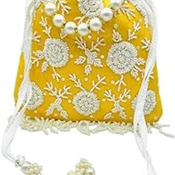 byra Women Pearl Handwork Potli Bag with Pearl Handle-picture-50