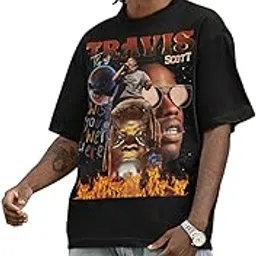 captcha Men's Oversized Tshirt in Black Color - Travis Scott | Astroworld-picture-28