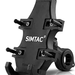 SIMTAC Super Grip Mobile Holder for All Bikes/Scooters| Ideal for Maps and GPS Navigation (Black, MH02)-image-0