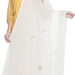 dupatta bazaar Woman's Embellished Chiffon Dupatta With Gotta Patti Work.-picture-37