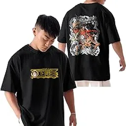 fanideaz Mens Branded Oversized Anime Printed Half Sleeve Cotton T-Shirt for Mens ||Printing Tshirts for Men || Oversized t Shirts for Men-picture-51