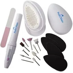 Professional Pedicure Kit || Portable 18 in 1 Nail Art Drill || Electric Nail Care Kit || Pedicure Grooming Drill Tool Kit, White-picture-52