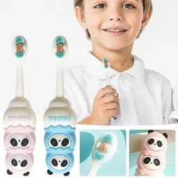 OANGO Soft Bristles Cartoon Manual Toothbrush With Soft Bristles, Bpa Free 33 Tuft Bristles,Multicolor Boys & Girls Toddler Toothbrush Anti Choking Shield Handle-picture-30